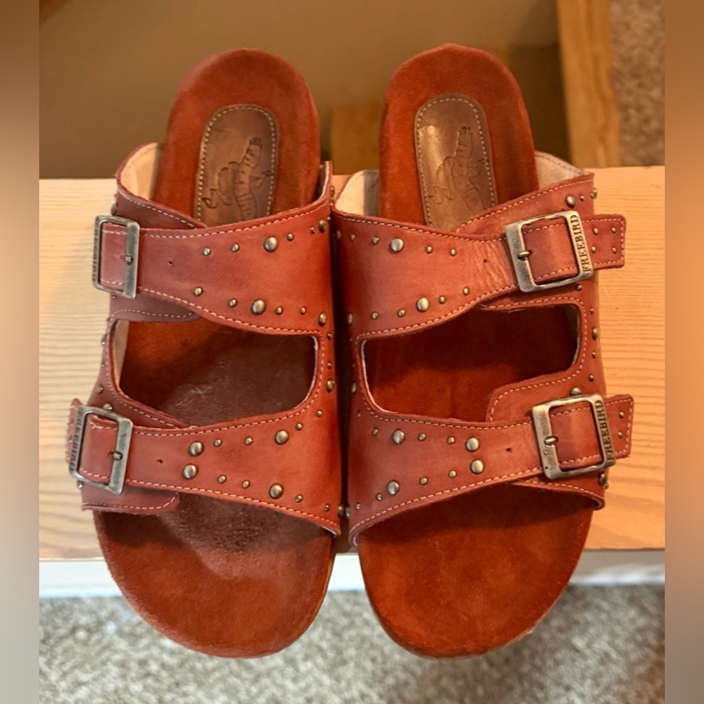 FREEBIRD Asher Leather Sandals – Rust – Women’s Size 11 – NWOT Never Worn